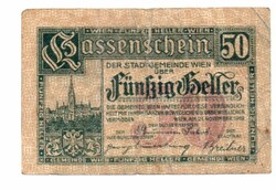50  Heller 1920     Szükségpénz Ausztria