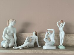 Alföldi porcelain nude figure, female statue 4 pieces for sale! I sell it in a package!