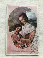 Antik, régi Húsvéti képeslap                                    -10.