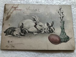 Antik, régi Húsvéti képeslap - 1906                                   -10.