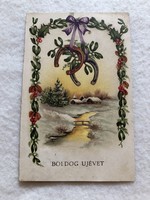 Antique, old litho New Year's card -10.