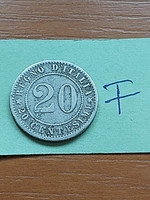 Italy 20 centesimi 1894 mintmark: 