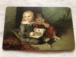 Antik, régi litho  képeslap                                        -10.