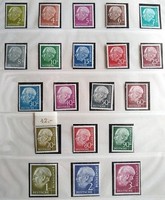 N177-96 / Németország 1954/61 Theodor Heuss I. bélyegsor postatiszta