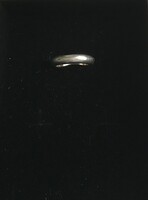 Specially crafted, solid silver hoop ring size 50