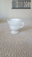 Régi kisméretű,vastagfalú talpas porcelán csésze