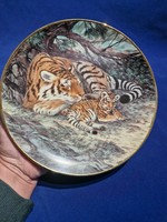 Szibériai tigris gyűjtőlemez  tányér Will Nelson 1990