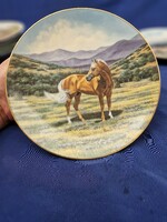 W. S. George american gold: the quarter horse four hundred horse decorative plate