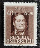 A856 /  Ausztria 1948 Adalbert Stifter bélyeg postatiszta ( a sor ritka értéke )