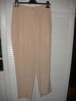 100% Silk, powder color, classic style pants, la femme
