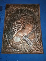Old Russian or Ukrainian relief wall picture
