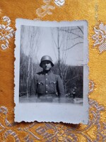 Hungarian national guard with assault helmet, around 1944