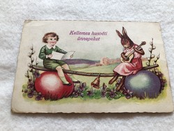 Antik, régi litho Húsvéti  képeslap                               -10.