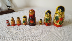 8 Matryoshka dolls mixed