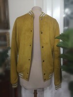 Zara m men's bomber jacket, mustard yellow