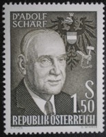 A1075 /  Ausztria 1960 Adolf Schärf kancellár bélyeg postatiszta