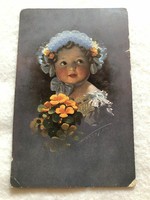 Antique, old postcard - 1920 -10.