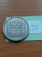 FRANCIA ALGÉRIA 100 FRANK 1950  Réz-nikkel  #D