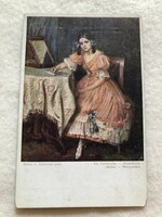 Antik, régi  képeslap  -  Postatiszta                                       -10.