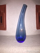 Artistic glass vase, bluish purple (14)