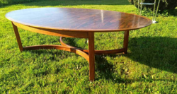 Danish, oval large coffee table