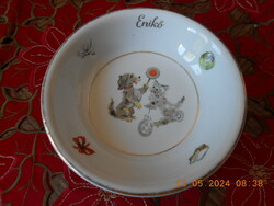 Zsolnay fairy tale pattern, children's deep plate