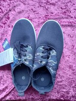 New size 39 dark gray unixex sneakers with field pattern - pepco for sale