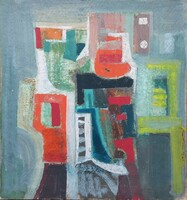 Abstract composition 4/4 - oil painting