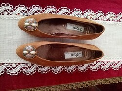 Brand women's brown genuine leather shoes --- gabor international size: 6 made in Austria