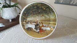 Beautiful Carlo Pittara porcelain plate, decorative plate