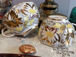 Lomonosov arany kammilla dekor, 2 db csésze