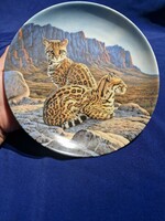 Knowles 1990 lee cable big cats of america the ocelot ltd ed plate plate