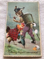 Antik, régi litho Húsvéti  képeslap  - 1929                               -10.