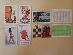 Card calendar 1972-10 in one