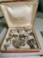 Silver sharps package in Majorica jewelry box! 55 Grams ! All marked !!