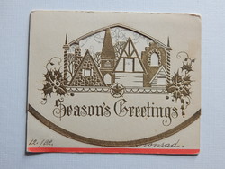 Unknown vintage, fold-out, embossed, greeting card in English