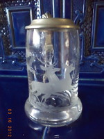 Decorative Hunting Scene Beer Mug!