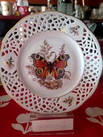 Openwork edged butterfly dish