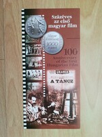 HUF 3,000 2001 100 years of the first Hungarian film, a tánc mnb medal introduction, brochure