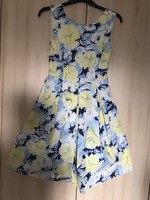 F&F kék-sárga virágmintás nyári ruha