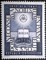 A1249 /  Ausztria 1967 A reformációs mozgalom bélyeg postatiszta