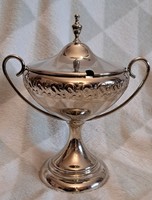 Silver-plated footed sugar bowl l4754)
