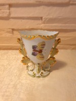 Herendi porcelán Viktória mintás kis váza
