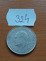 Norway 1 kroner 1983 copper-nickel, v. King Olav 324