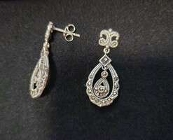 Markasite gemstone sterling silver /925/ earrings -- new