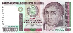 1000000 intis 1990 Peru UNC