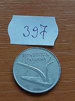 Italy 10 lira 1980 alu. Corn 397