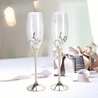 Wedding champagne glass mr+miss (49900)