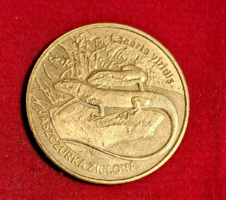 2 zloty Lengyelország 2009 az Európai zöld gyík emlék érme (2001)