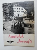 D203049 aggtelek - jósvafő - bus - information brochure 1950-60